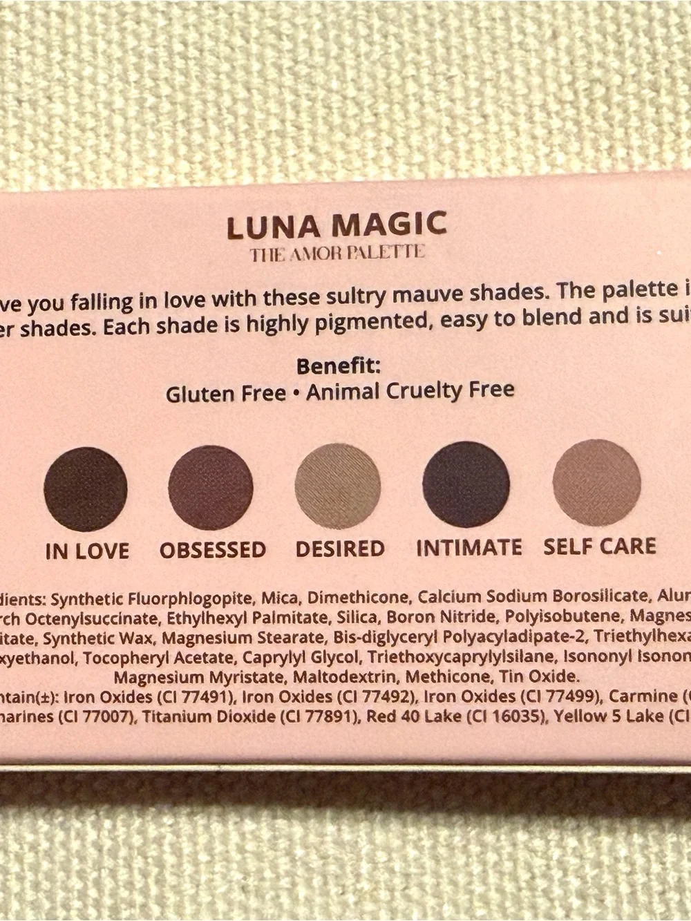 Luna Magic The Amor Eyeshadow Palette